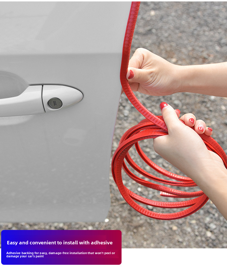 Car Anti-Collision Strip Invisible Universal No-Adhesive Door Edge Anti-Scratch Body Protection Tape Decoration_voghion.com