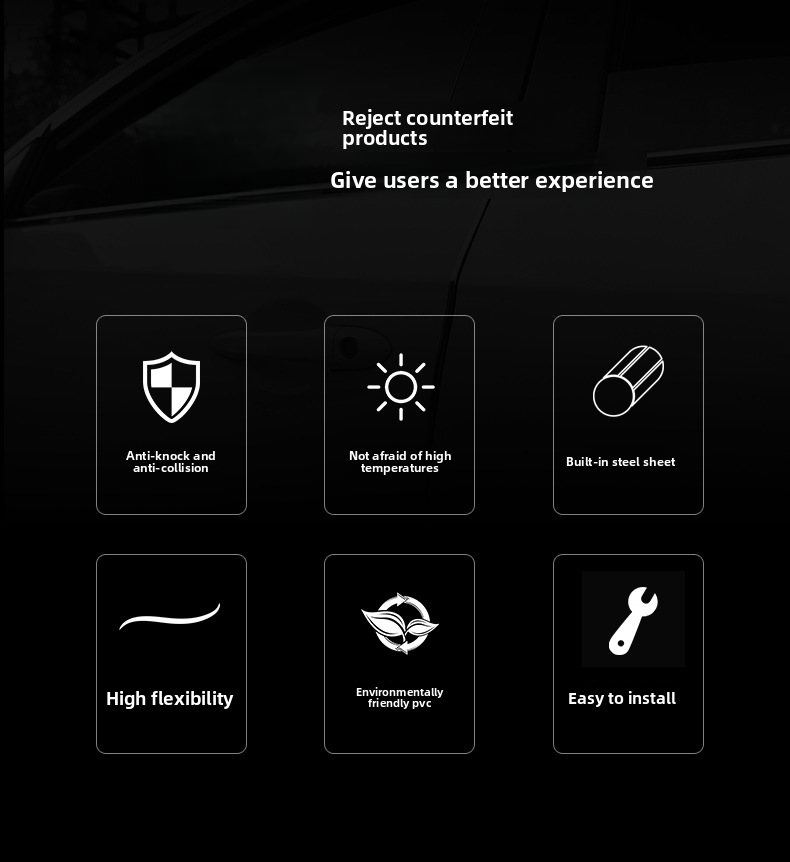 Car Anti-Collision Strip Invisible Universal No-Adhesive Door Edge Anti-Scratch Body Protection Tape Decoration_voghion.com