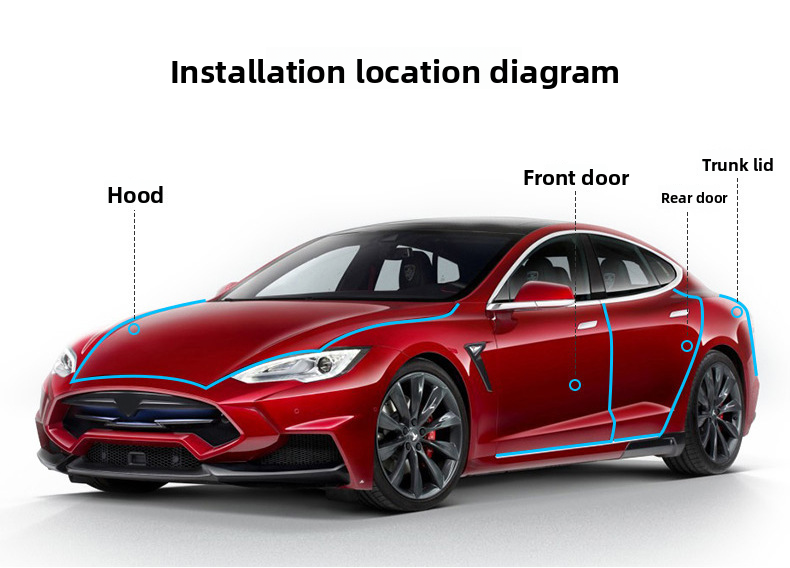 Car Anti-Collision Strip Invisible Universal No-Adhesive Door Edge Anti-Scratch Body Protection Tape Decoration_voghion.com