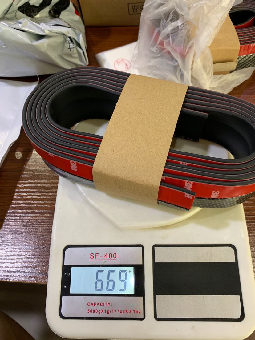 Anti-Collision Modification Universal Small Body Kit Bumper Carbon Fiber Car Accessories Front Lip Strip_voghion.com