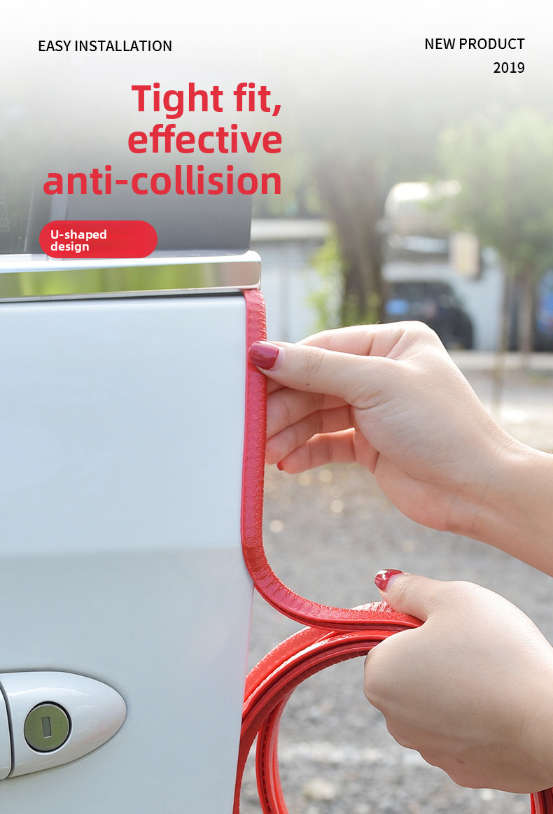Car Anti-Collision Strip Invisible Universal No-Adhesive Door Edge Anti-Scratch Body Protection Tape Decoration_voghion.com