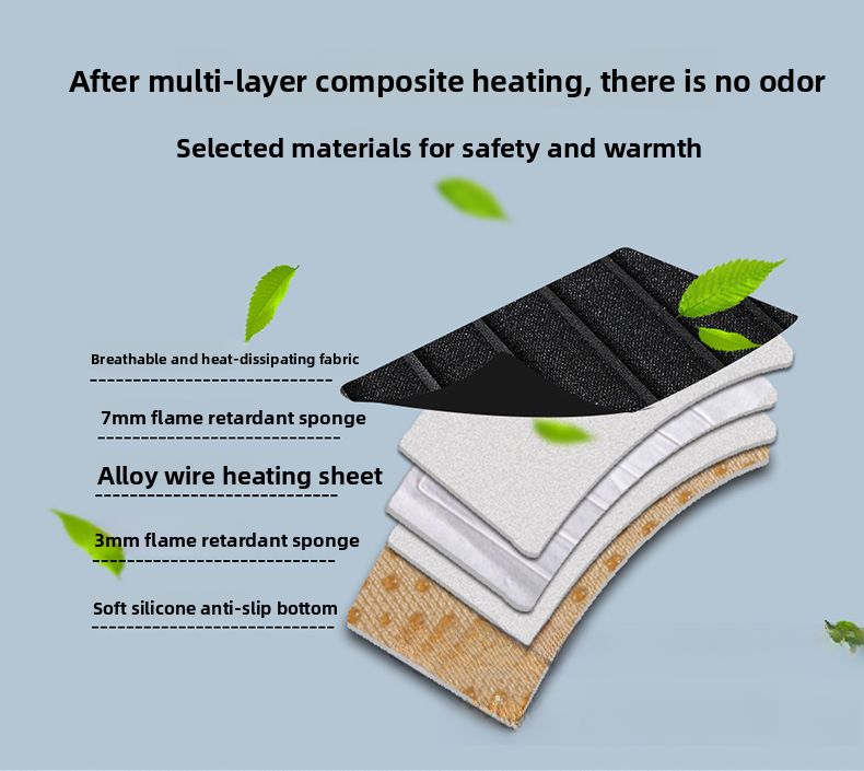 Cuscino riscaldato elettrico invernale per auto, sedile singolo da 12 V_voghion.com