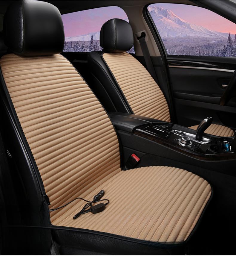 Cuscino riscaldato elettrico invernale per auto, sedile singolo da 12 V_voghion.com