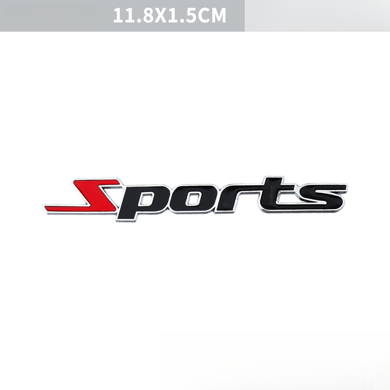 Adesivo antigraffio per decorazione esterna della griglia dell'auto, sportiva, fuoristrada, in metallo, con emblema posteriore_voghion.com