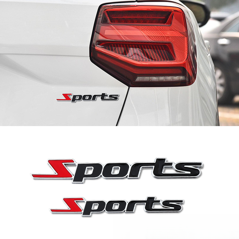 Adesivo antigraffio per decorazione esterna della griglia dell'auto, sportiva, fuoristrada, in metallo, con emblema posteriore_voghion.com