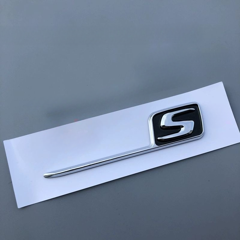 Suitable For New Mercedes-Benz C63S Car E63 Rear Tail Emblem GLE63 Modified GLC63 Logo Sticker Black_voghion.com