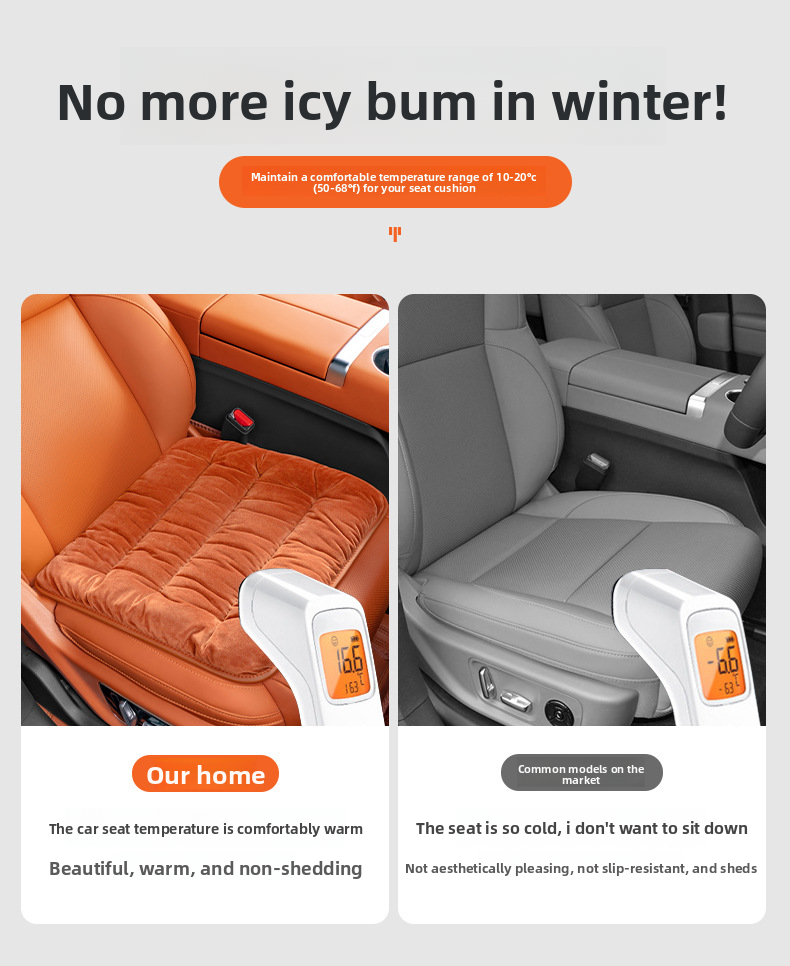 Novo carro inverno inverno grosso quente premium lã de bebê principal motorista peça única assento traseiro integrado_voghion.com
