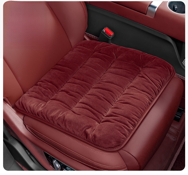Novo carro inverno inverno grosso quente premium lã de bebê principal motorista peça única assento traseiro integrado_voghion.com