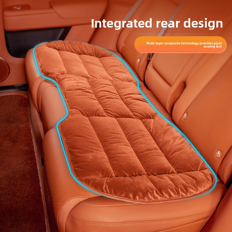 Novo carro inverno inverno grosso quente premium lã de bebê principal motorista peça única assento traseiro integrado_voghion.com