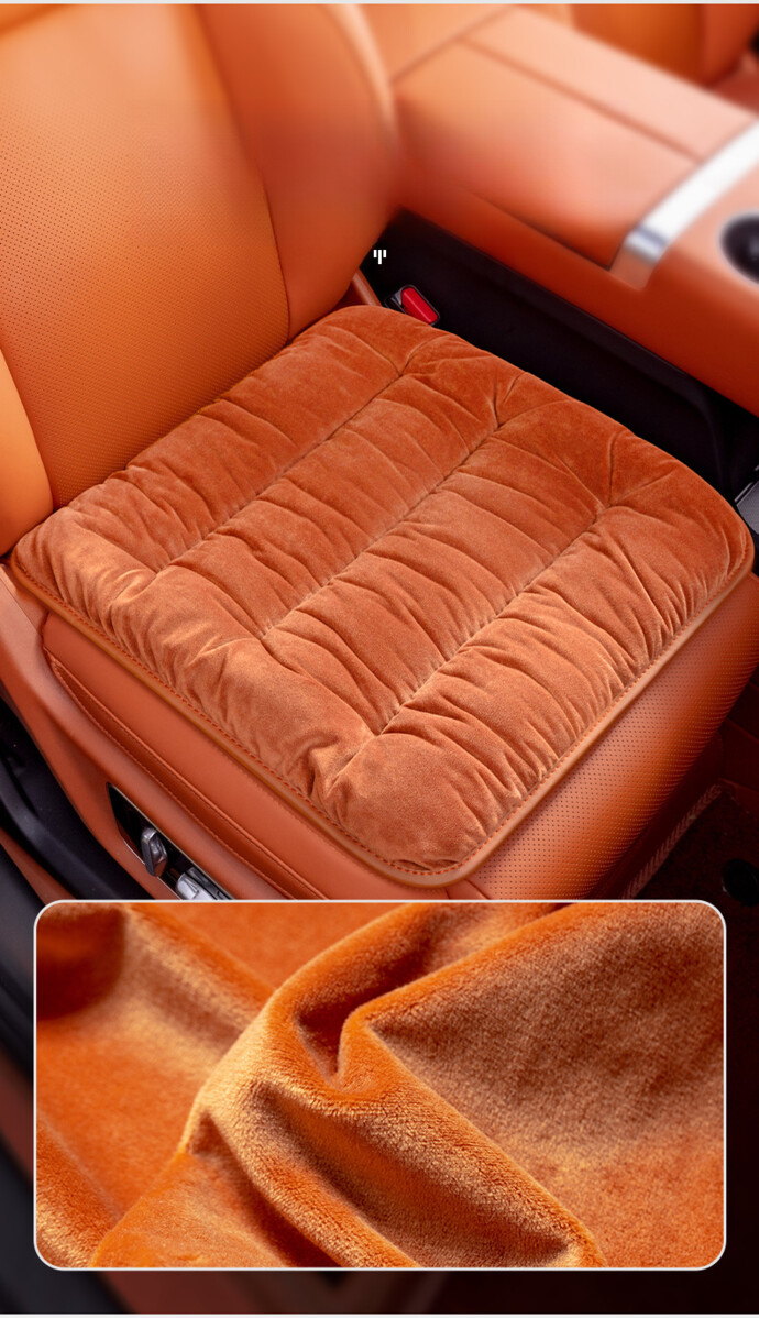 Novo carro inverno inverno grosso quente premium lã de bebê principal motorista peça única assento traseiro integrado_voghion.com