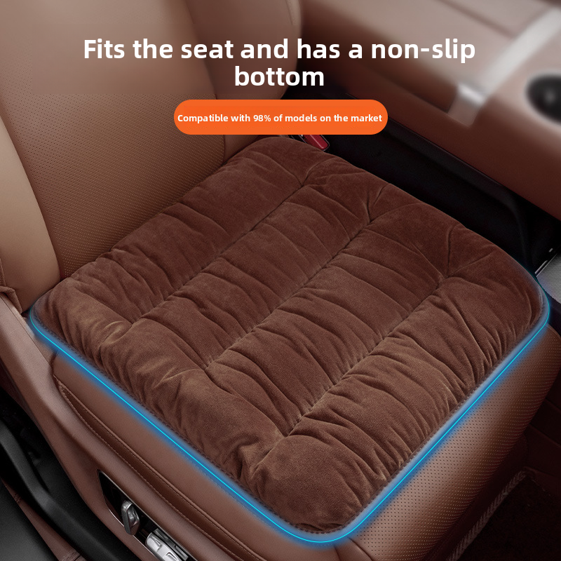 Novo carro inverno inverno grosso quente premium lã de bebê principal motorista peça única assento traseiro integrado_voghion.com