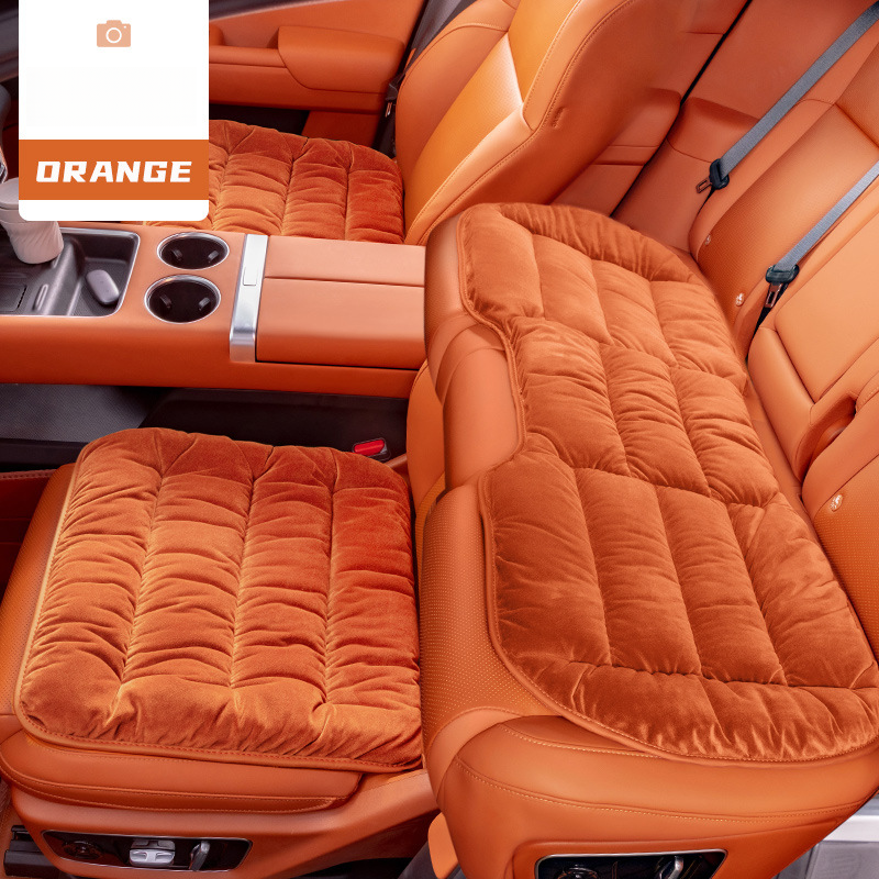 Novo carro inverno inverno grosso quente premium lã de bebê principal motorista peça única assento traseiro integrado_voghion.com