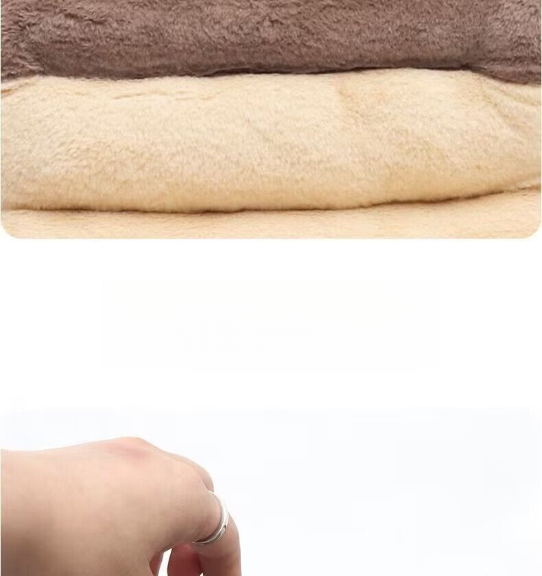 Cuscino per sedile integrato con supporto lombare universale per auto, per tutte le stagioni, in peluche invernale, pezzo unico_voghion.com