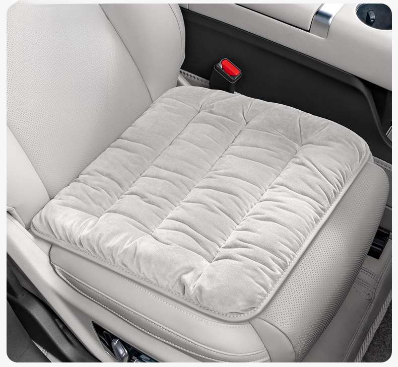 Novo carro inverno inverno grosso quente premium lã de bebê principal motorista peça única assento traseiro integrado_voghion.com