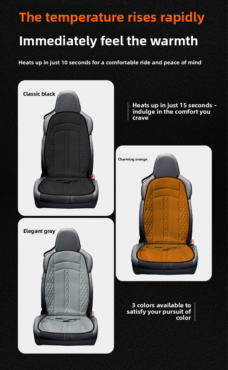 Beheizbare 12V Universal-Heizmatte für Autositze_voghion.com