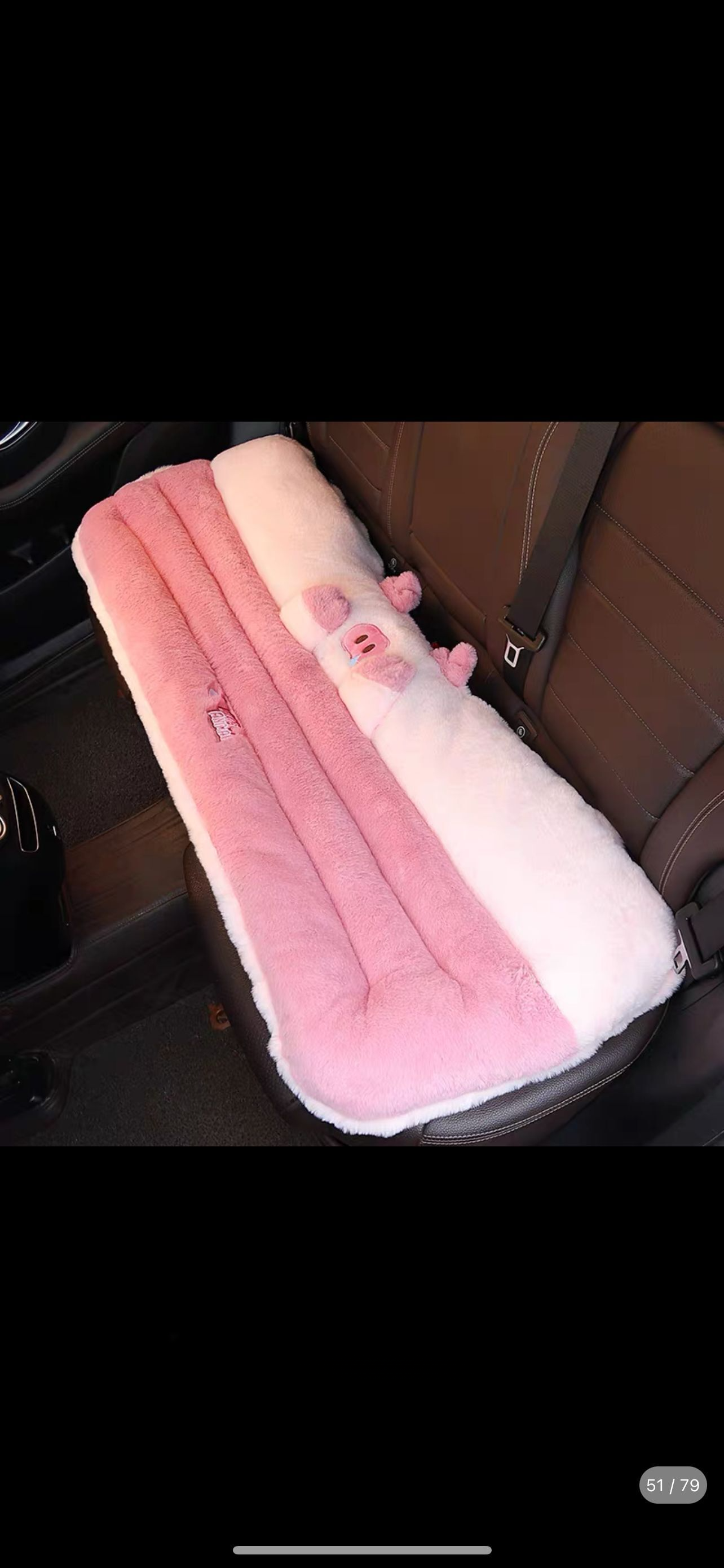Cuscino per sedile integrato con supporto lombare universale per auto, per tutte le stagioni, in peluche invernale, pezzo unico_voghion.com