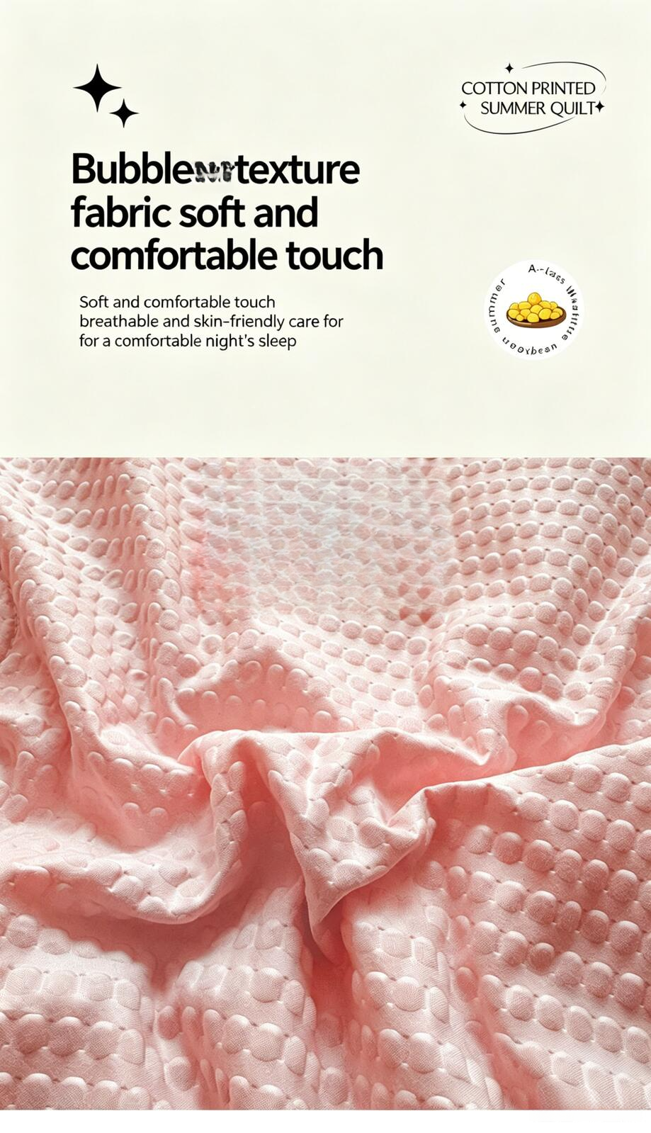 Class A Soybean Cooling Summer Quilt For Single And Double Beds_voghion.com