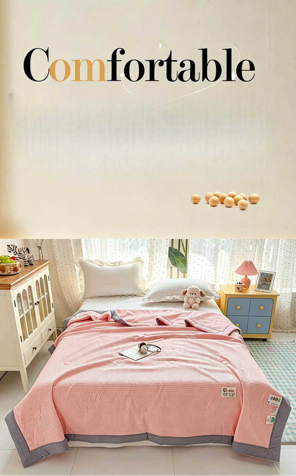 Class A Soybean Cooling Summer Quilt For Single And Double Beds_voghion.com