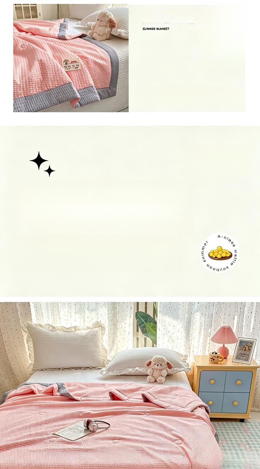 Class A Soybean Cooling Summer Quilt For Single And Double Beds_voghion.com
