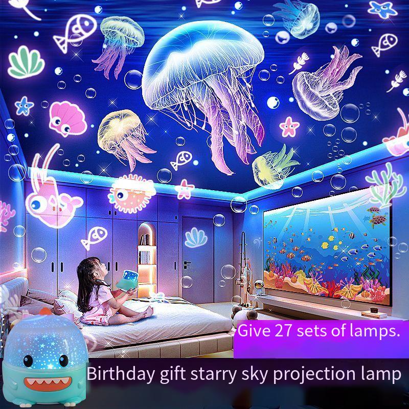 Starry Sky Projector Lamp Creative Gift Children's Day Toy For 3-6 Year Olds Christmas Birthday Present Night Light_maomaolike.com