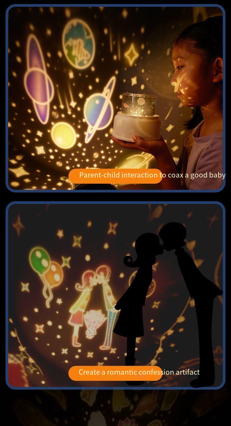 Starry Sky Projector Lamp Creative Gift Children's Day Toy For 3-6 Year Olds Christmas Birthday Present Night Light_maomaolike.com