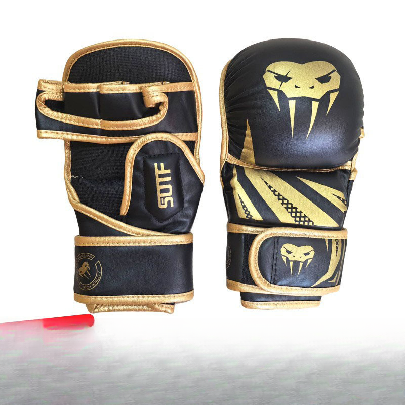 Halbfinger-Boxhandschuhe, Kampf-Boxhandschuhe, Brotboxhandschuhe, Kampf-Sanda-Handschuhe_voghion.com