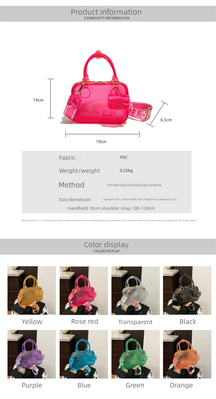 Borsa a tracolla trasparente jelly donna forest style fashion_voghion.com