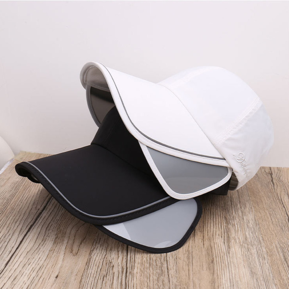 Fashionable New Model With Retractable Brim, Solid Color, Simple Versatile Baseball Cap, Lightweight And Breathable_voghion.com