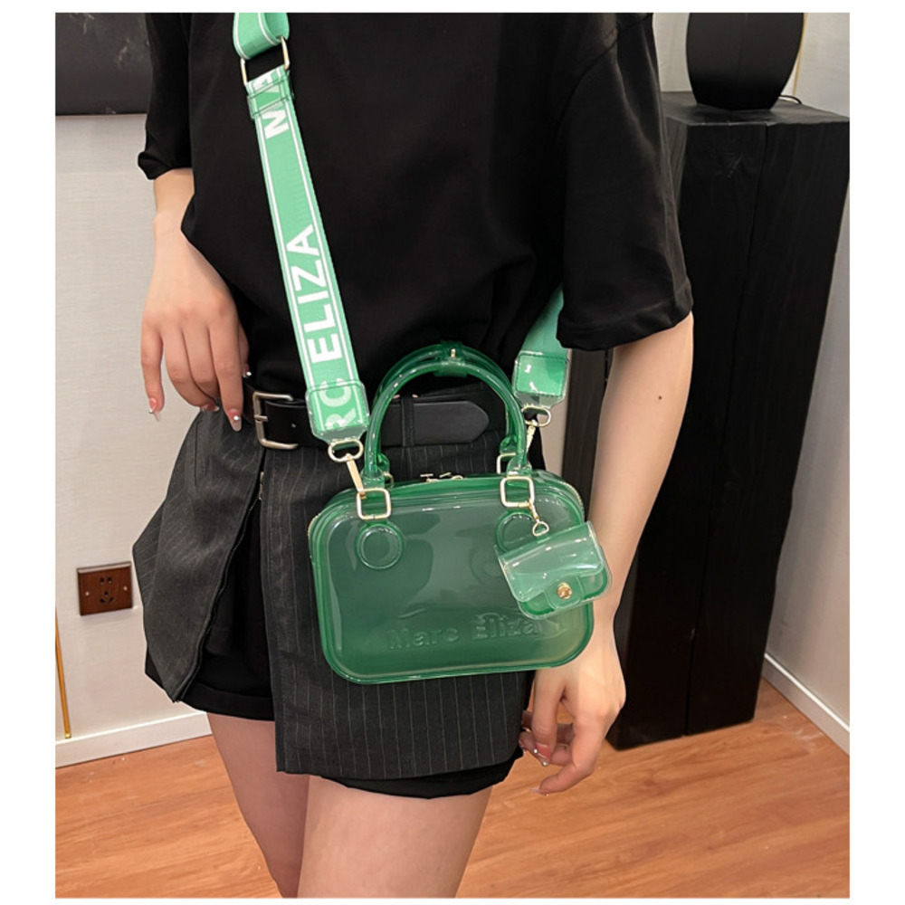 Borsa a tracolla trasparente jelly donna forest style fashion_voghion.com