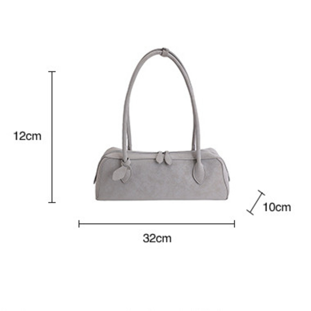 Große Schultertasche Aus Wildleder Für Damen Retro Matte Optik_voghion.com