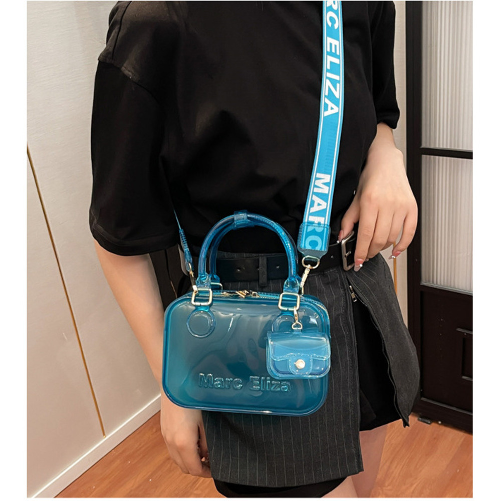 Borsa a tracolla trasparente jelly donna forest style fashion_voghion.com