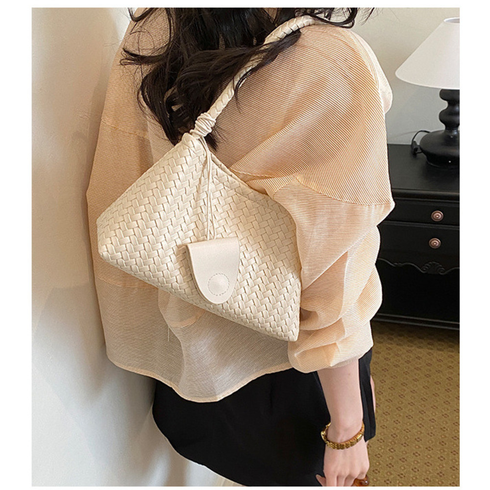 Gewebte Schultertasche Für Damen, Hochwertige Handtasche Mit Muster_voghion.com