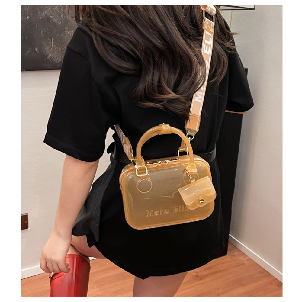 Borsa a tracolla trasparente jelly donna forest style fashion_voghion.com