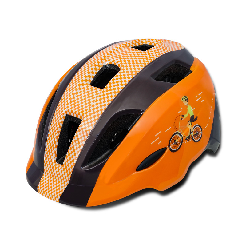 Casco di sicurezza per bicicletta per bambini, con integrazione estiva, per cartoni animati_voghion.com