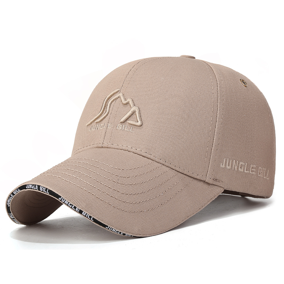 Jungle Bill High-quality Hard-top Embroidered Baseball For Men And Women, Six-panel Sandwich Cap With Copper Eyelets_voghion.com