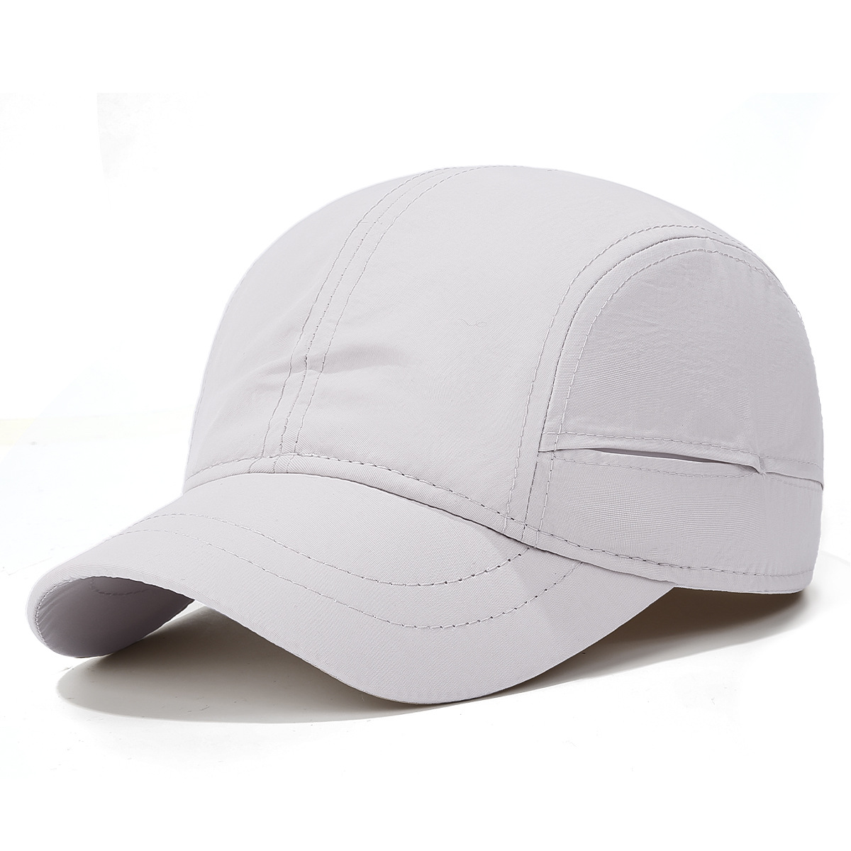 Cappellino da baseball liscio completamente sigillato con visiera corta, ad asciugatura rapida, impermeabile, traspirante, cappello parasole per attività all'aperto_voghion.com