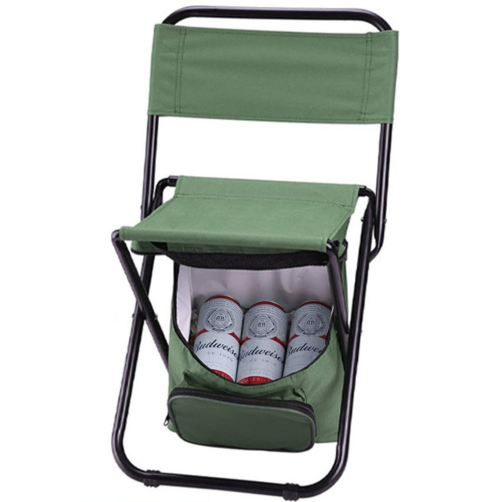 Outdoor Ice Pack Chair, Camping Portable Folding Stool, Fishing Stool With Backrest_voghion.com