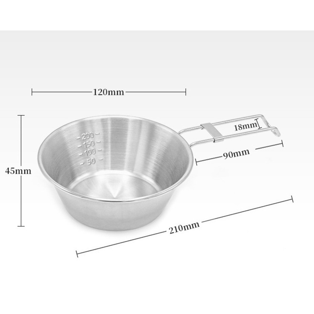 Outdoor Stainless Steel Camping Bowl, Foldable Tableware Portable Bowl And Chopsticks Storage Set_voghion.com