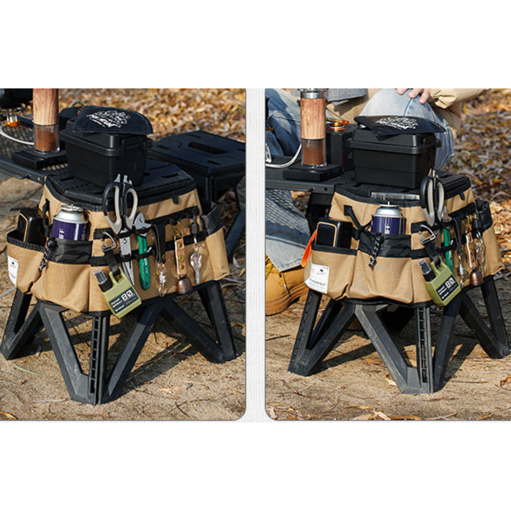 Outdoor Folding Tactical Stool Protective Cover, Handheld Expansion, Portable Tool Bag_voghion.com