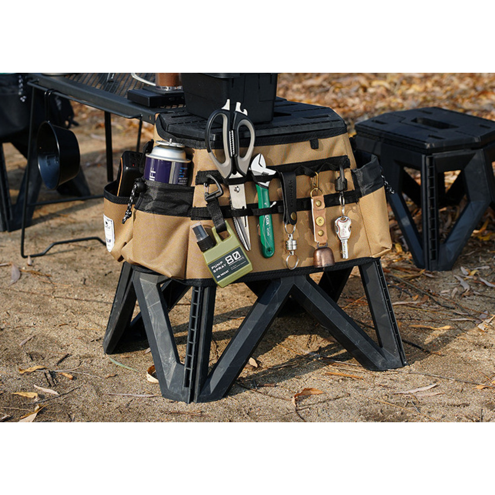 Outdoor Folding Tactical Stool Protective Cover, Handheld Expansion, Portable Tool Bag_voghion.com