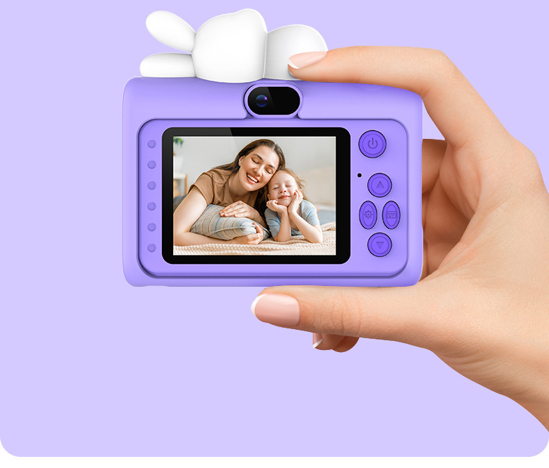【High Quality】 New High-Definition Children's Camera With High Pixels, Cartoon Protective Case Toy, Can Take Photos And Transfer To_voghion.com