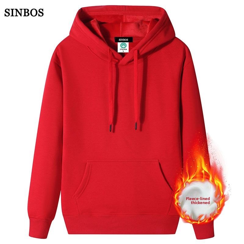Spring Men's High-End Hooded Sweatshirt With Fleece Lining, Casual Base Layer, Black Long-Sleeve T-Shirt, New Autumn And_voghion.com
