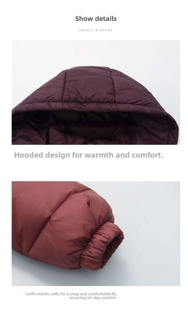 Winter Children's Short Style Outerwear Stylish Color Block Thickened Warm Lightweight Down Jacket For Kids_voghion.com