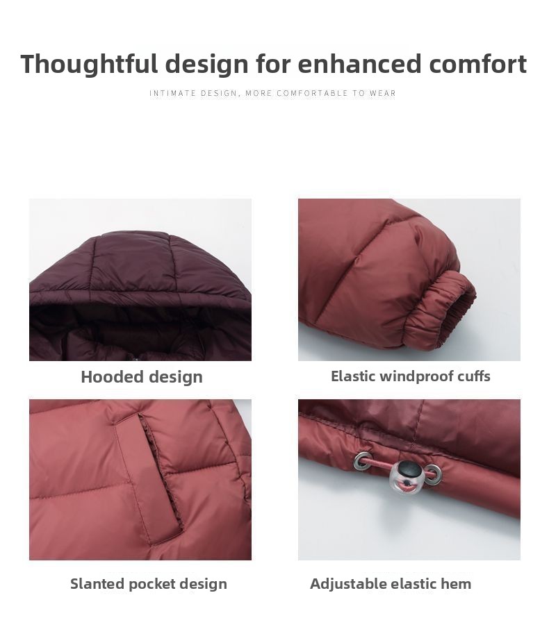 Winter Children's Short Style Outerwear Stylish Color Block Thickened Warm Lightweight Down Jacket For Kids_voghion.com