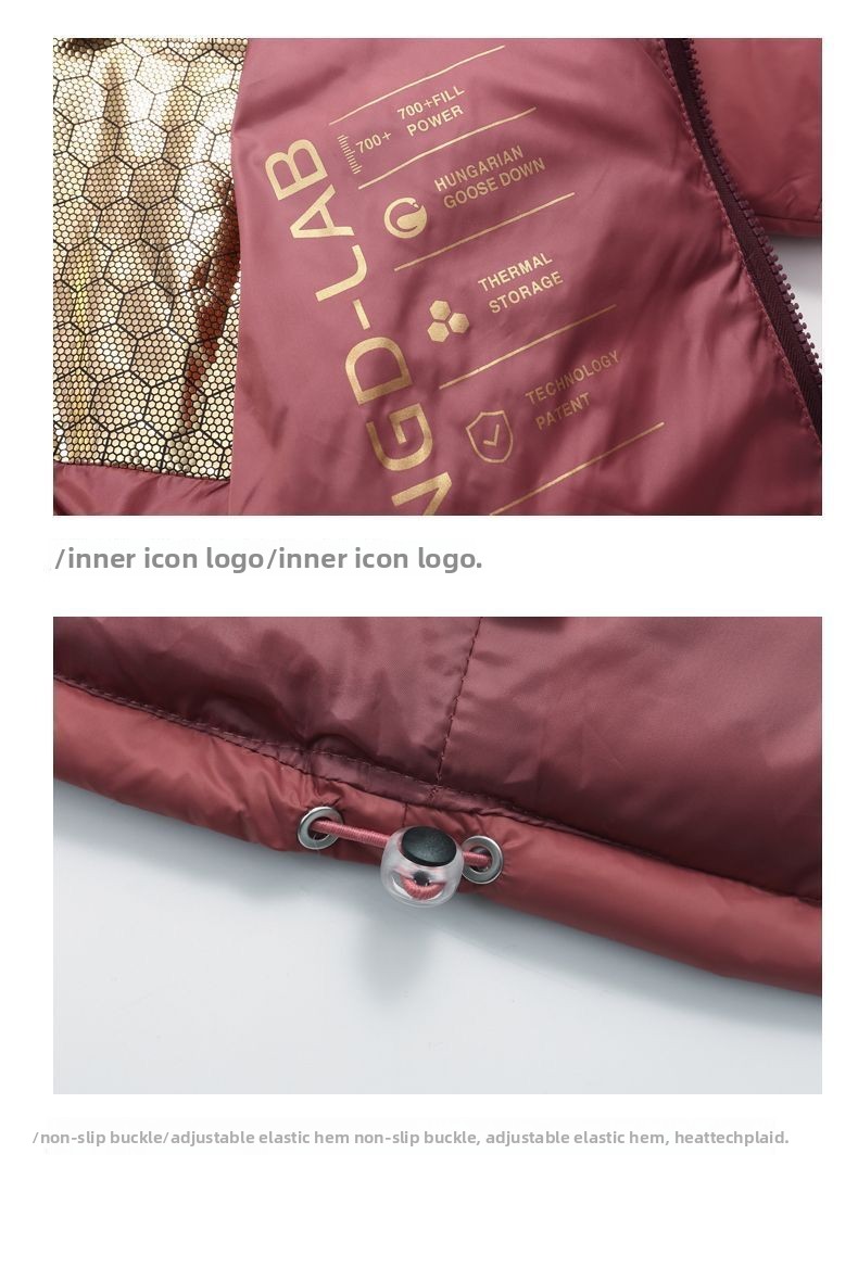 Winter Children's Short Style Outerwear Stylish Color Block Thickened Warm Lightweight Down Jacket For Kids_voghion.com