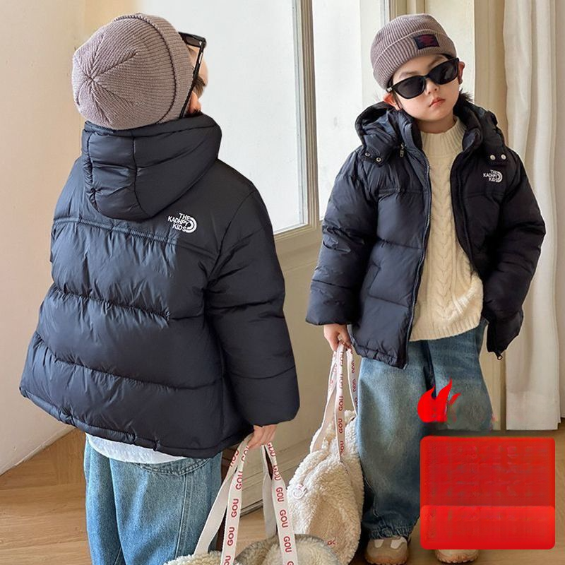 Winter Children's Short Style Outerwear Stylish Color Block Thickened Warm Lightweight Down Jacket For Kids_voghion.com