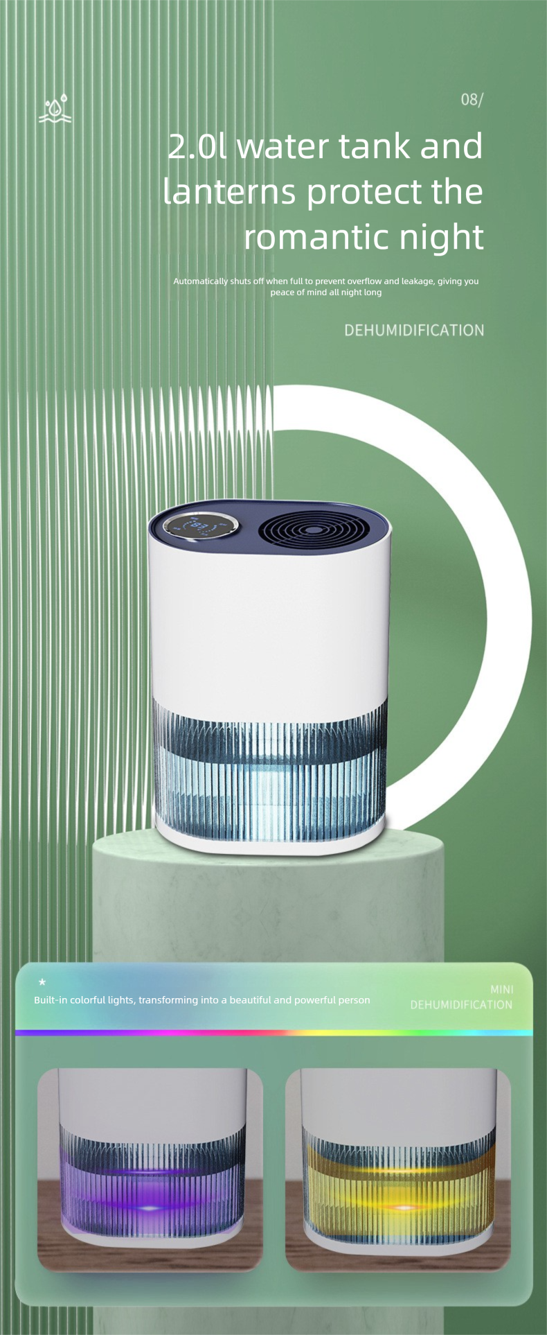 Home New For Use Semiconductor Indoor Bedroom Silent Small Dehumidifier Moisture Absorber_voghion.com
