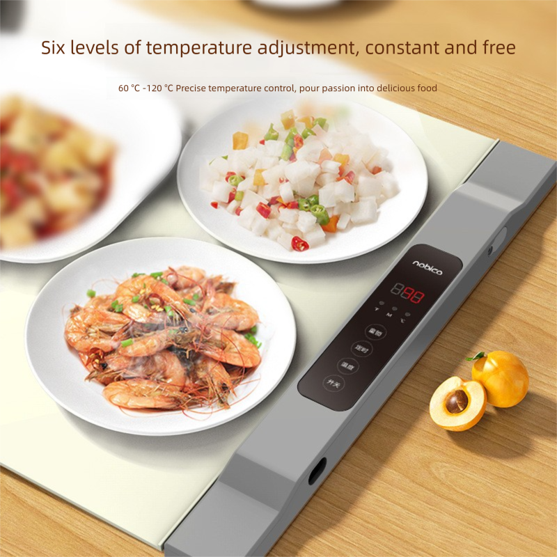 Vassoio riscaldante in silicone pieghevole flessibile Nobike, facile da riporre, tappetino riscaldante per uso domestico, tappetino isolante per piatti caldi_voghion.com