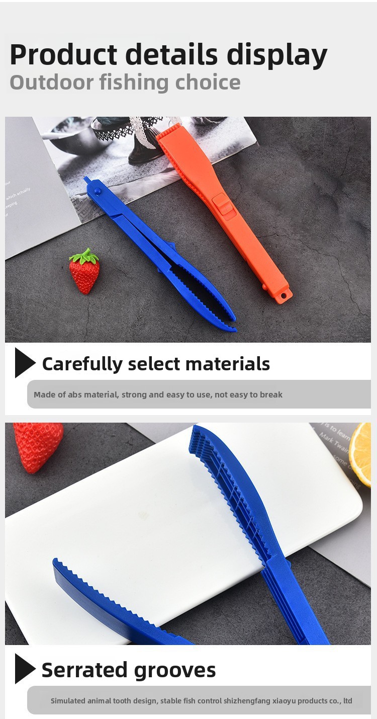 Dispositivo di controllo in plastica con pinza per pesci, accessori per la pesca_voghion.com