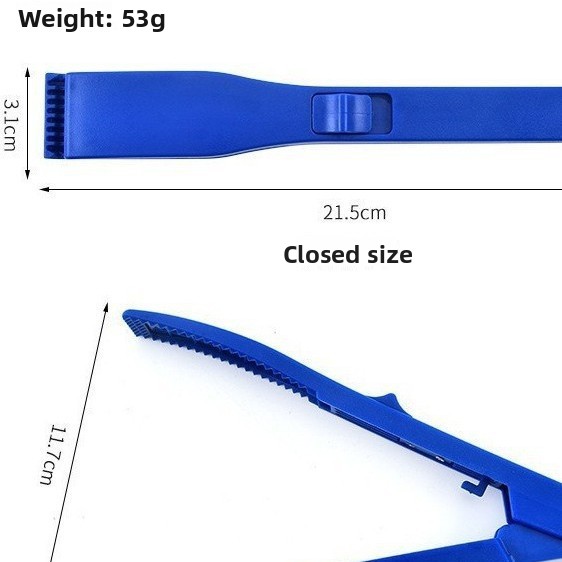 Dispositivo di controllo in plastica con pinza per pesci, accessori per la pesca_voghion.com